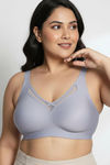 Zivame Freeform True Curv Padded Non Wired Full Coverage T-Shirt Bra - Silver Bullet — thumbnail 5